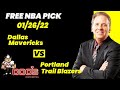 NBA Pick - Mavericks vs Trail Blazers Prediction, 1/26/2022, Best Bet Today, Tips & Odds