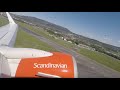 SAS Full Flight Timelapse | Oslo (OSL) - Trondheim (TRD) | Boeing 737-700