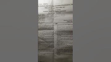 Analytic ability and digital awareness  vbspu previous year question paper bsc 5th semester #vbspu