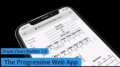 New Update to Drum Chart Builder. Build and Edit Drum Charts Offline and Online. Watch how.