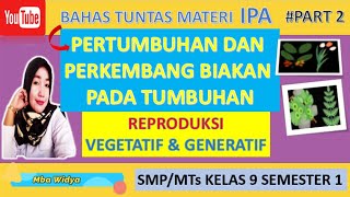 Perkembang Biakan Pada Tumbuhan Part 2 Reproduksi Vegetatif U0026 Generatif