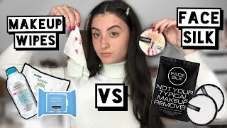 Hey everyone, in today's video i will be trying out the face silk.
it's a reusable makeup remover that you simply add water to and it is
supposed take off...