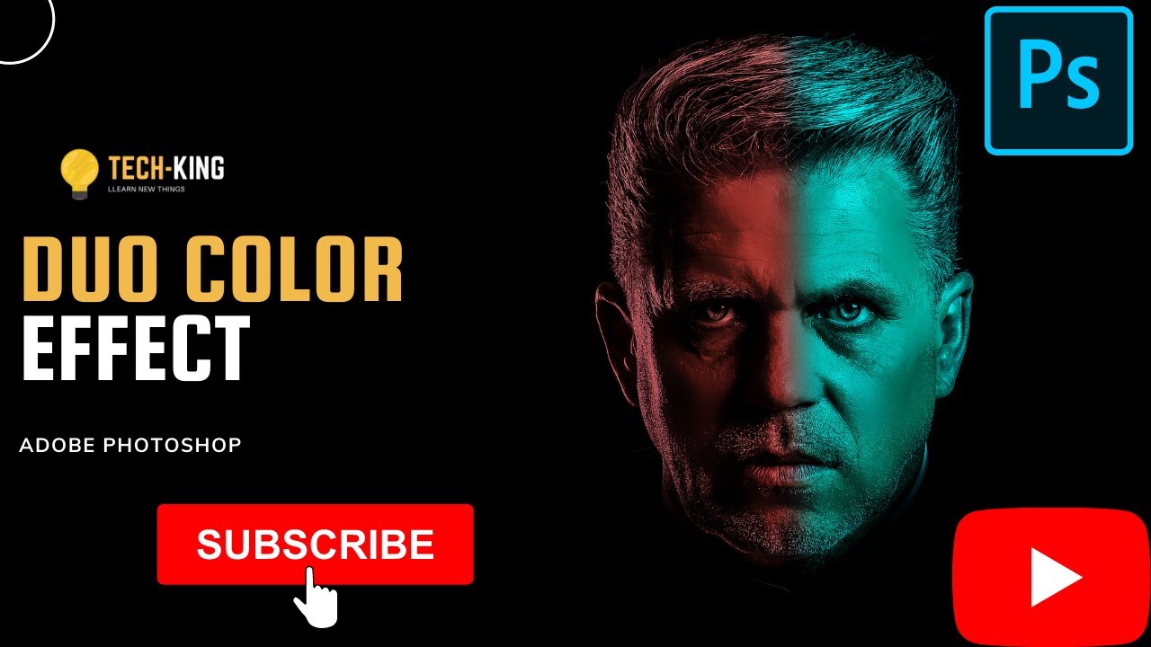 Duo Color Effect || Adobe Photoshop || Easy tutorials || dual lighting ...