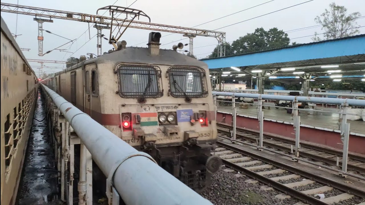 Early Morning Skip and Overtake of #22222 Rajdhani Express - YouTube