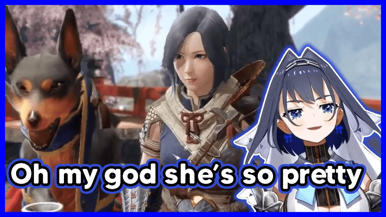 Kronii can't stop admiring her own character's beauty