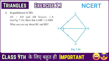 Triangles class 9 | Exercise 7.1 Solved | Chapter 7 | NCERT | class 9 maths | #ncert