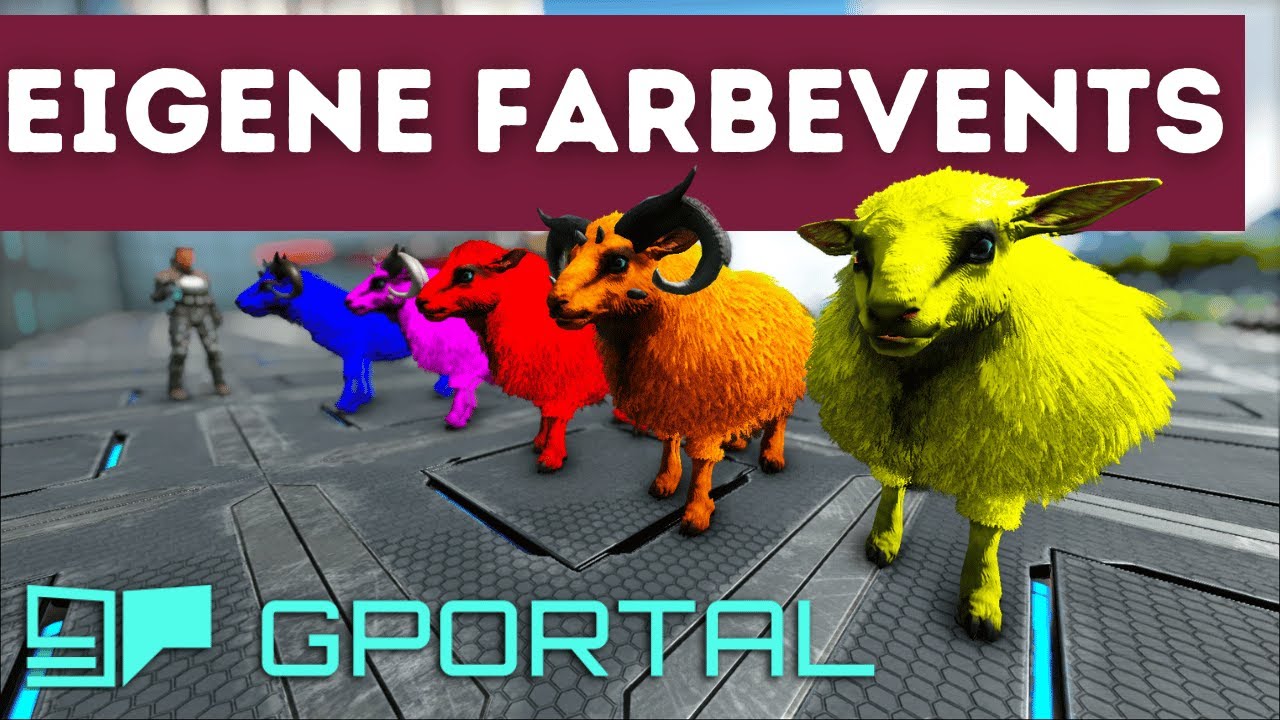 EIGENE Farbevents auf GPORTAL ARK Server einrichten Komplettes Tutorial YouTube