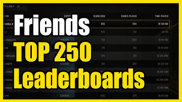 How to View the LEADERBOARDS for Friends or TOP 250 in COD Black Ops 6 (Easy Tutorial)