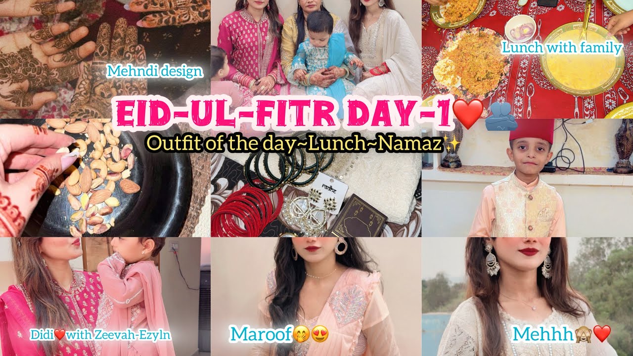 Eid-ul-fitr Day-1❤️😍🫂|Eidgah ki namaz kaise hote hai✨|Eid in hyderabad😊🌟|Day spent with family🥹🌸