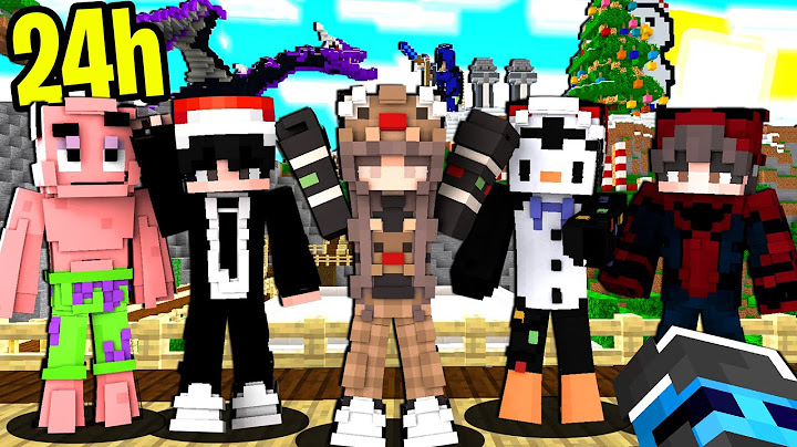 5 FAN GIOCANO NEL MIO MONDO PER 24 ORE - MINECRAFT ITA (2021)