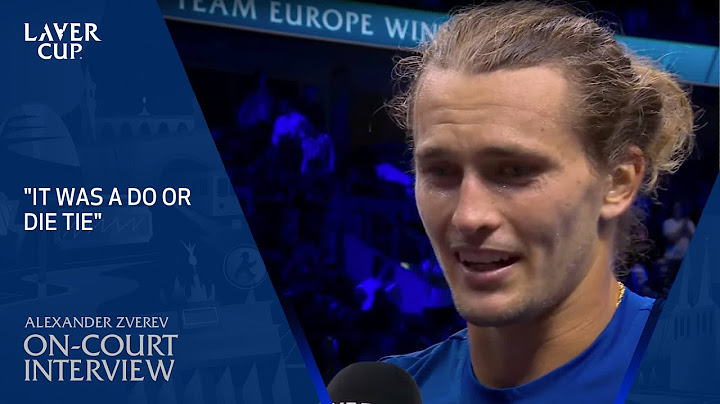 Alexander Zverev On-Court Interview | Laver Cup 2024 Match 11
