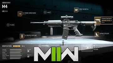 Some of the All Attachments from the "M4" in Modern Warfare II Open BETA