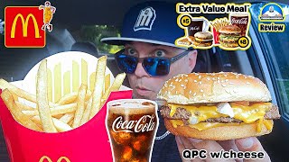 McDonald's® Quarter Pounder With Cheese Extra Value Meal Review!🍔 | How Good Is It? | theendorsement