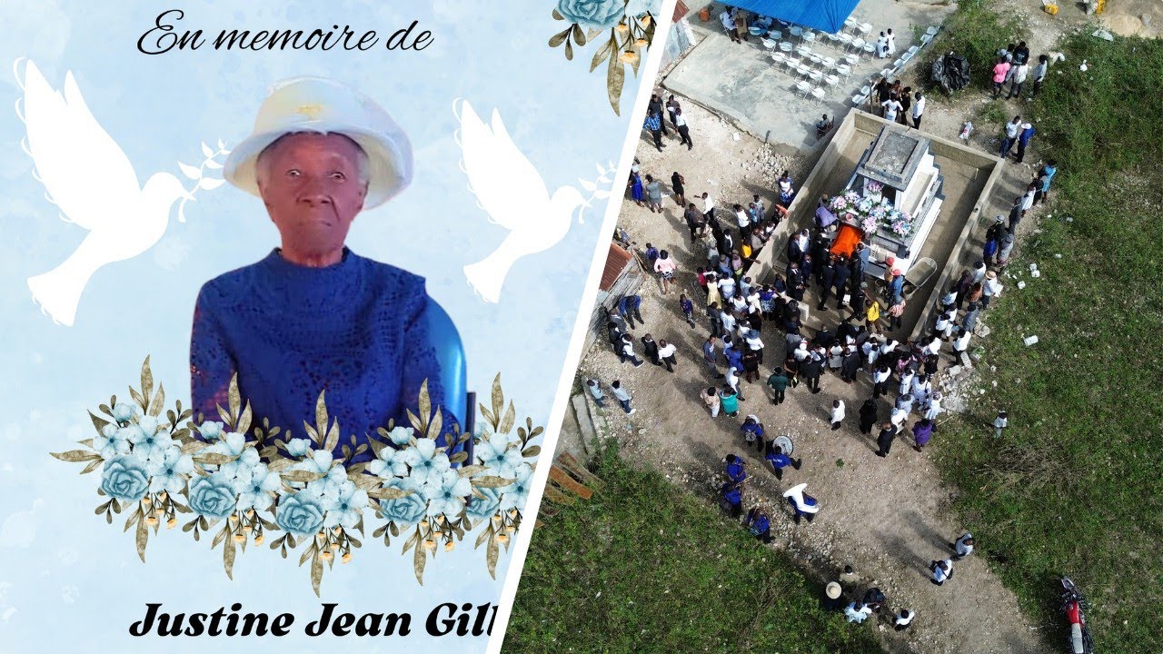 Men koman yo tap antere Madame Justine Jn Gilles décédée a 90 ans