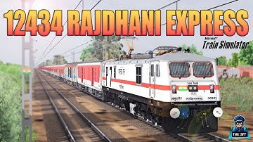 12423/Dibrugarh - New Delhi Rajdhani Express KANPUR TO NEW DELHI | OPEN RAILS | MSTS | THE SPY ZONE