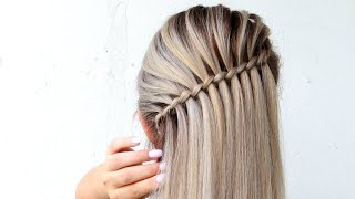 3 Strand Waterfall Braid DIY the easy way#shorts