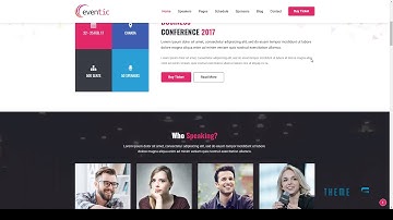 Eventic - Conference & Event HTML Template        | Free Template