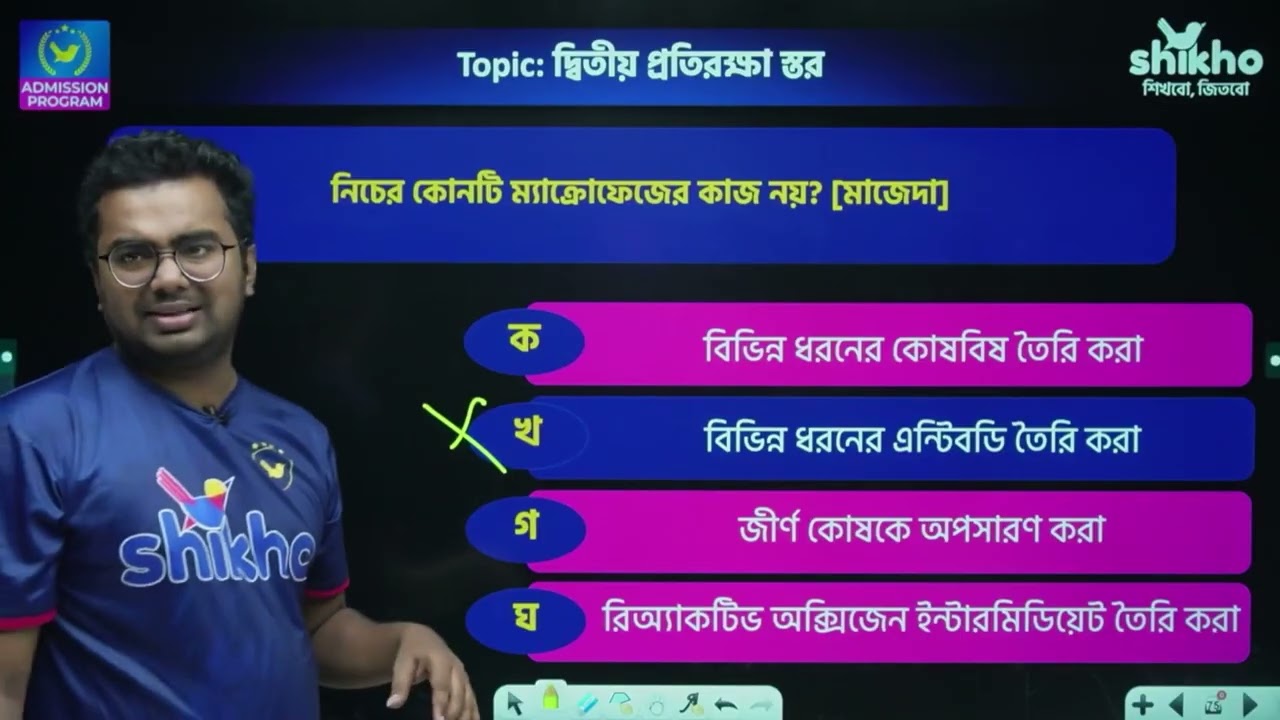 মানবদেহের প্রতিরক্ষা Medical অনুশীলনী Plus Solving