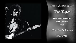 Bob Dylan - Like a Rolling Stone (Tab, Chords & Lyrics)