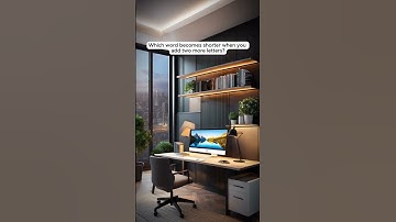 Which word becomes shorter when you add two more letters? #viral #memes #funny #riddles #subscribe