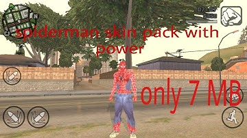 Only 7mb 💪Spiderman mod in GTA San Andreas Android only 7 MB with power