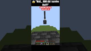 😱 "Wait... HOW did I survive that?!"#Minecraft #MinecraftClutch #MinecraftShorts #Clutch #Gaming