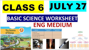 CLASS 6 BASIC SCIENCE WORKSHEET JULY 27/EDUTEACHERKERALA/KERALASYLLABUS