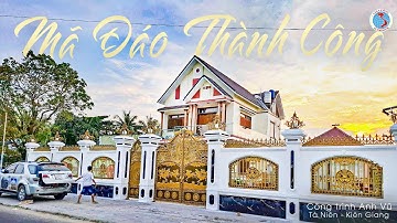 Cổng nhôm đúc MÃ ĐÁO THÀNH CÔNG công trình biệt thự Tà Niên - Kiên Giang #nhadep #congtrinh