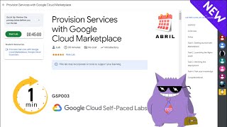 Provision Services with Google Cloud Marketplace | #2025 | #GSP003 |#qwiklabs |Solution