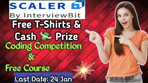 Free Swags T-shirt For Learners | Scalar Academy & Interviewbit | Free Online Courses & Coding| MA🙏🏻