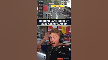 Ocon Pit Lane Incident Live Reaction - 2023 Azerbaijan Grand Prix