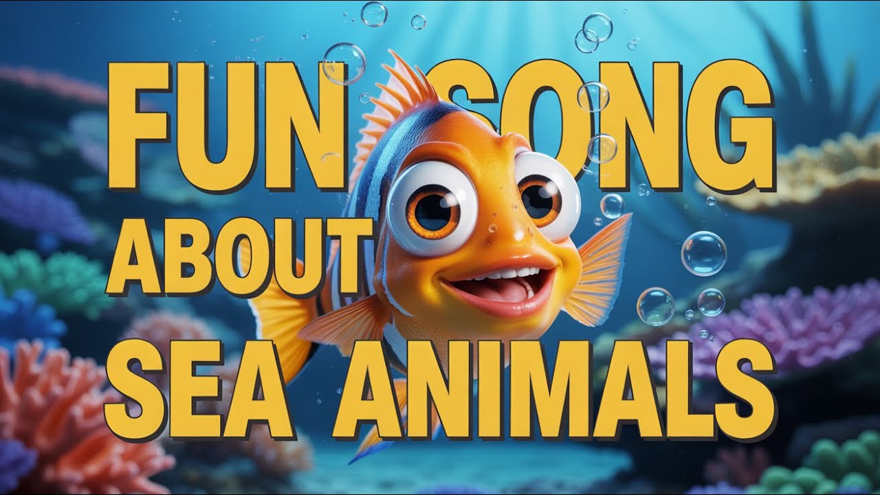 Big Blue Ocean Kids Song | Learn About Fish and Sea Creatures with Fun Music for Kids