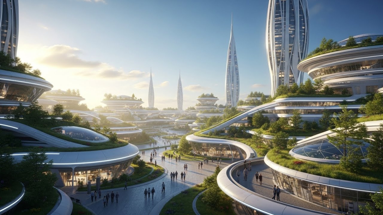 Future Utopia Journey 2090 | A Cinematic Vision of a Perfect Tomorrow (4K Sci-Fi)