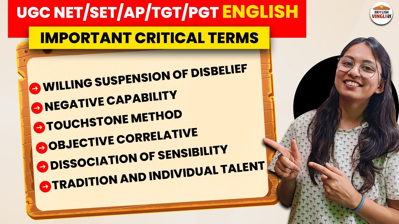 UGC NET/SET/AP/TGT/PGT 2025-26 | English Literature | All Important Critical Terms in 1 Video