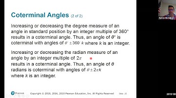4.1 Angles and Radian Measure, part 2