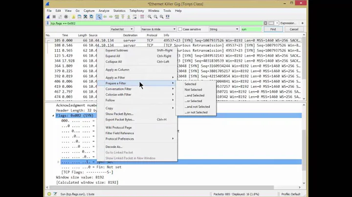 Looking a bit Closer At ...  TCP SYN