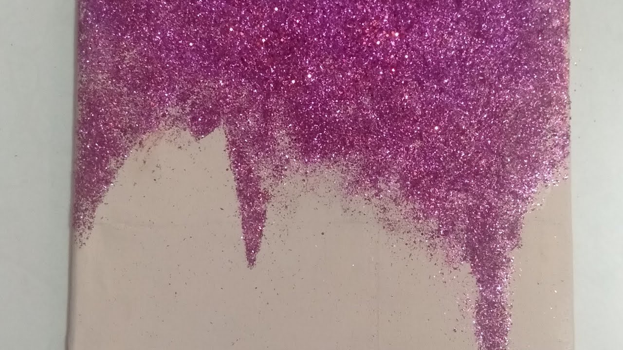 DIY Glitter Glam wall Canvas DIY Canvas Wall Art FOR CHEAP YouTube