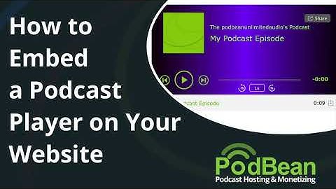 How To Embed a Podcast Player On Your Website with Podbean In 2021