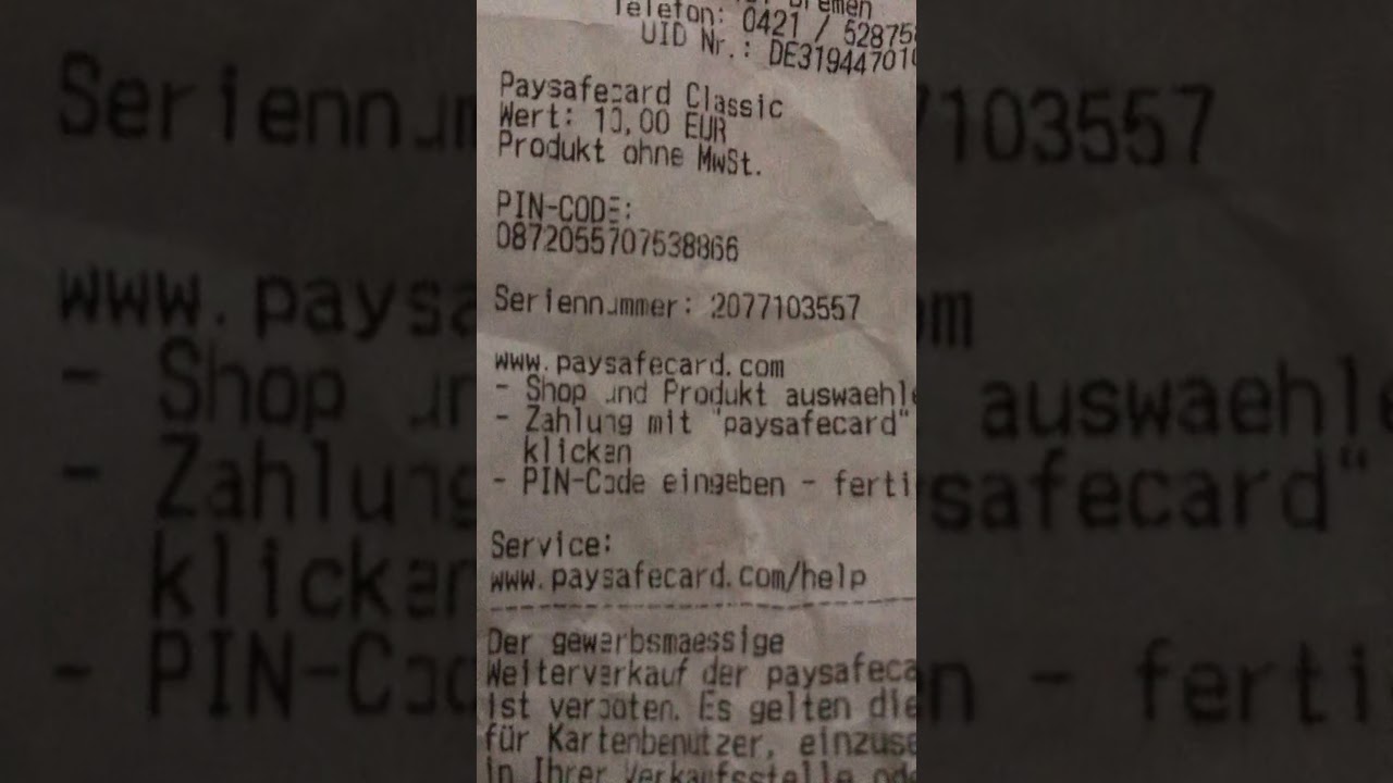 Fake paysafecard code generator