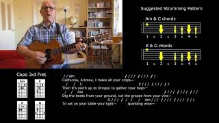 Pastures of Plenty - Woody Guthrie - Strum Along Lesson - Jez Quayle