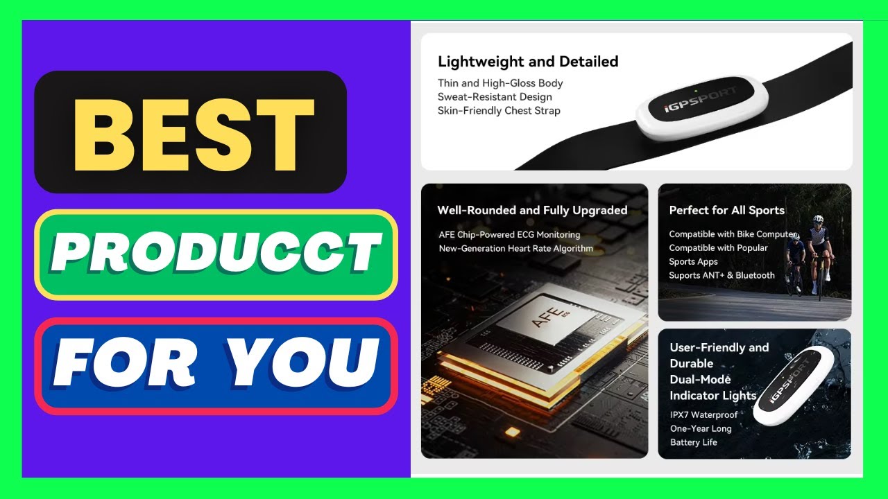 iGPSPORT HR50 Heart Rate Sensor Bike Computer Fitness