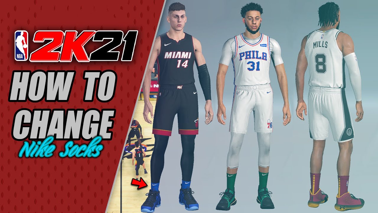 Tutorial: How to Change Team Nike Socks | NBA 2K21 PC - YouTube
