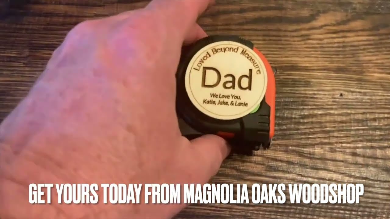 Personalized Tape Measure Gift for Dad