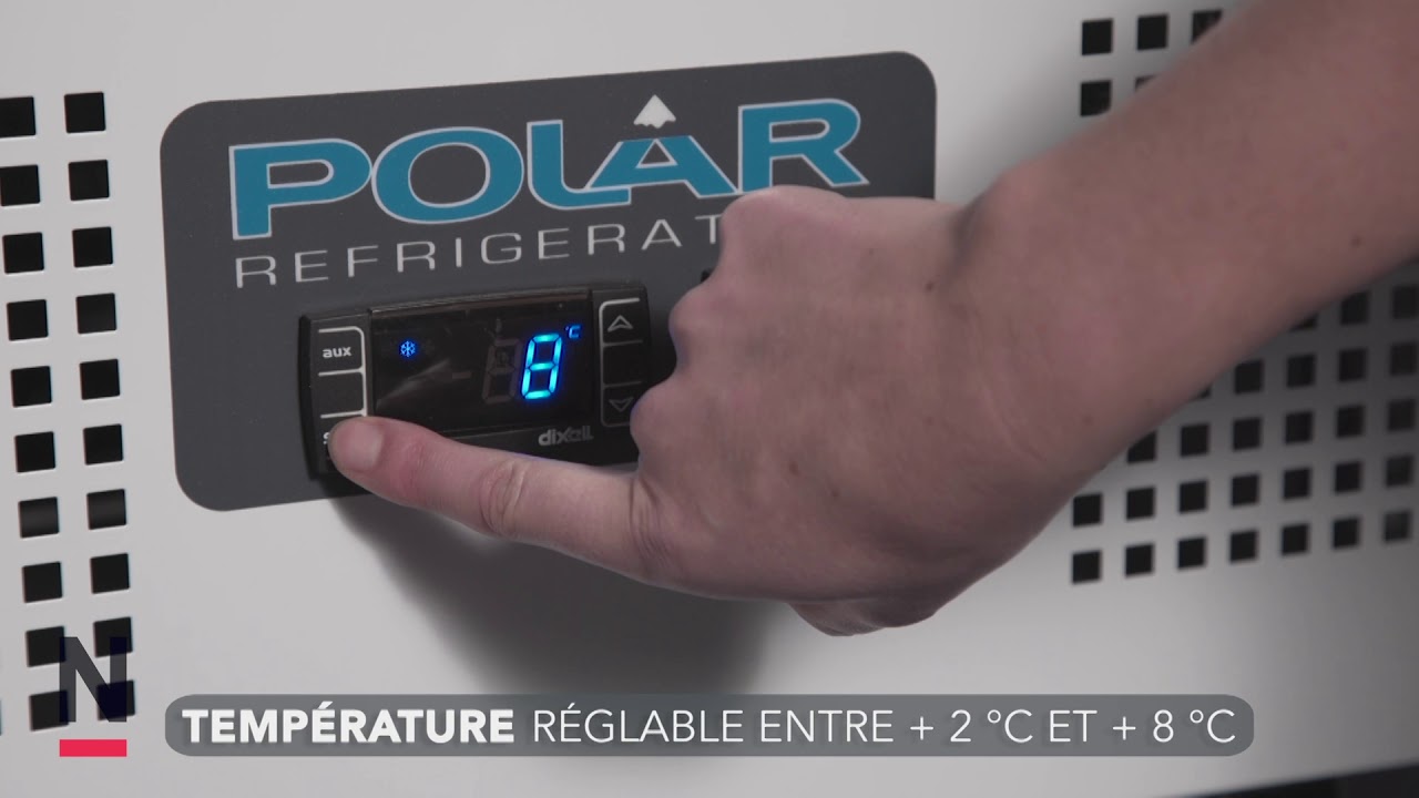 Vitrine réfrigérée 218 L Polar Série G (DM075) - Nisbets
