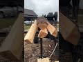 Splitting firewood woodworking #woodworking #chipper #woodchipper #treework #engineering