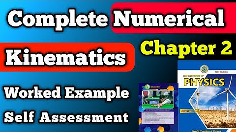 Numerical class 11 chapter 2 kinematics new physics book | first year kinematics Numerical solution