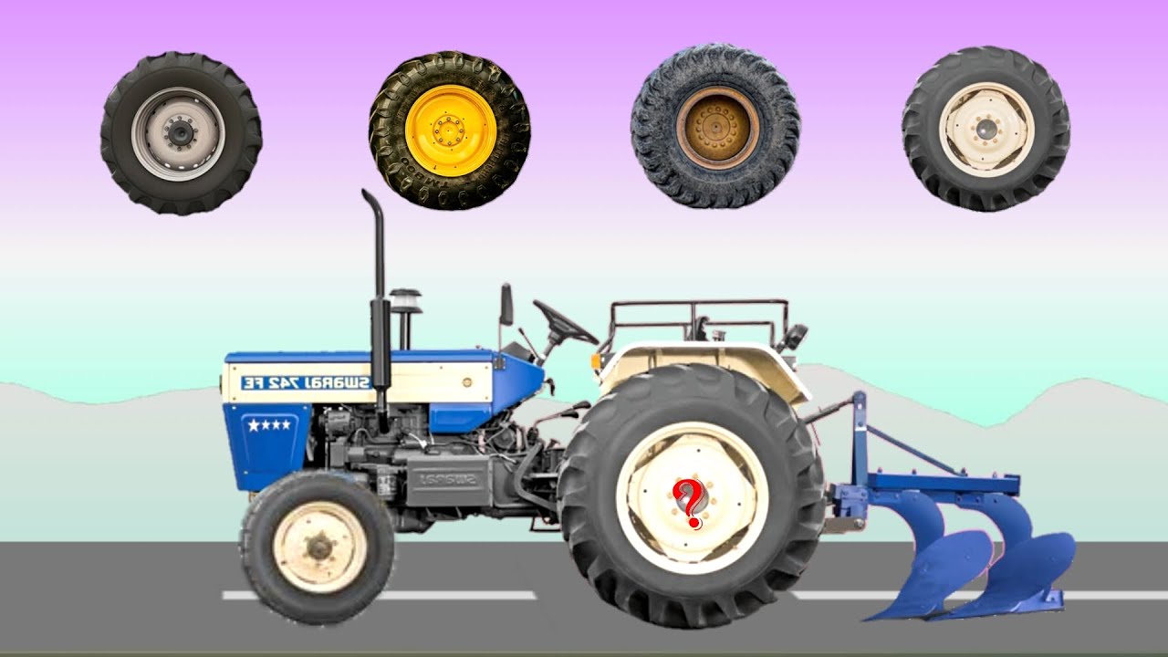 Correctly Guess The TRACTOR Wheel 4 - JCB Tractor Video
