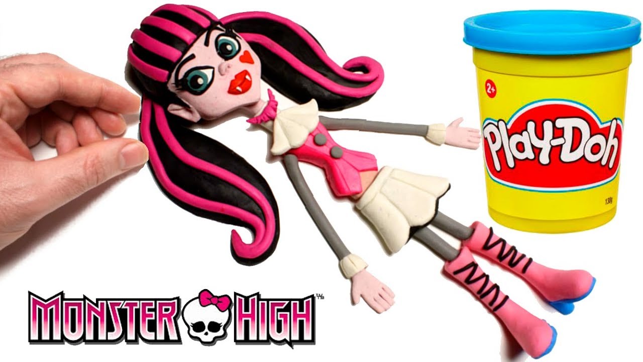 funny pranks videos Monster High Draculaura Doll Stop Motion Play Doh amazing video animation