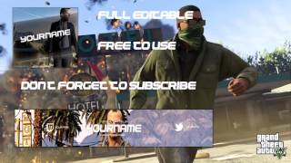 GTA V Banner   Avatar pack PSD
