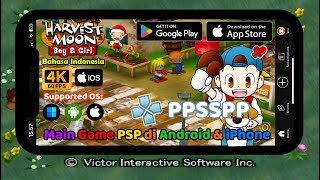 Cara main (PSP) Harvest Moon Back to Nature Boy & Girl di Android, iPhone & PC Grafik HD/4K • PPSSPP screenshot 5